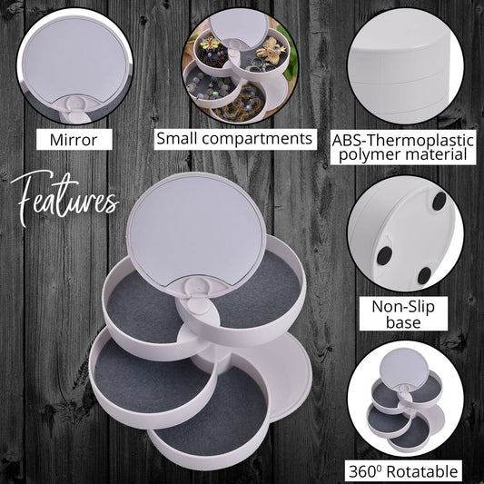 Rotating Jewelry Storage Box